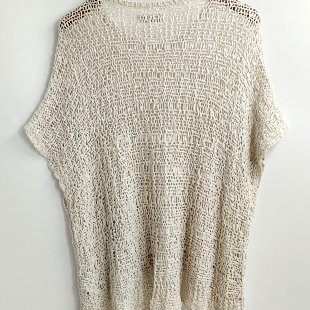 Abercrombie & Fitch‎ Cream Open Knit Tunic Top - Picture 5 of 7